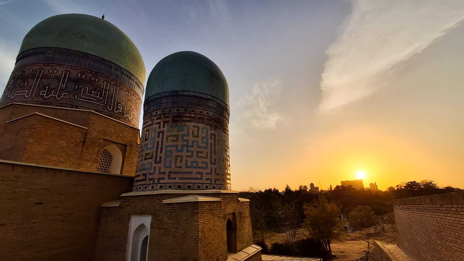 Puesta de sol en Necrópolis Shah-i-Zinda